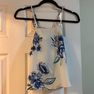 Boutique top with cross cross back